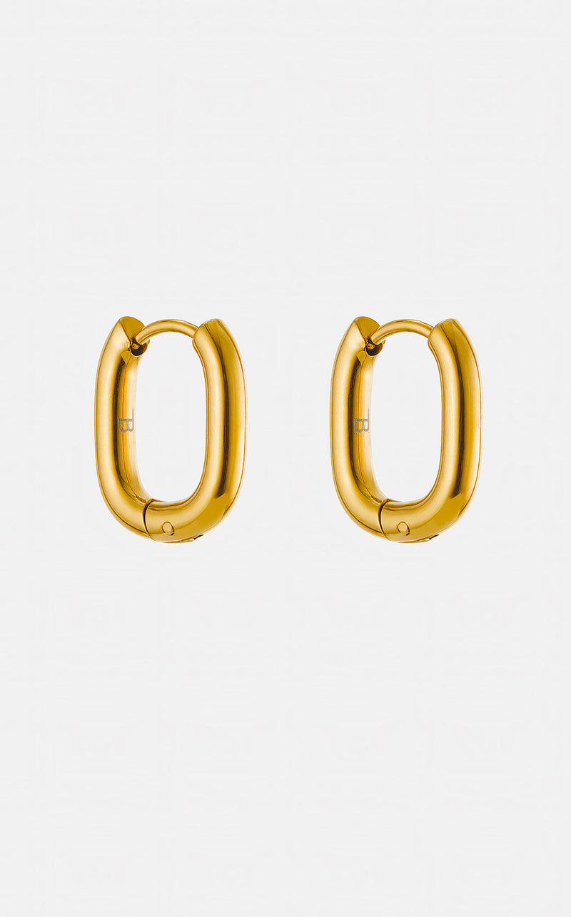 Chunky Oval Hoops