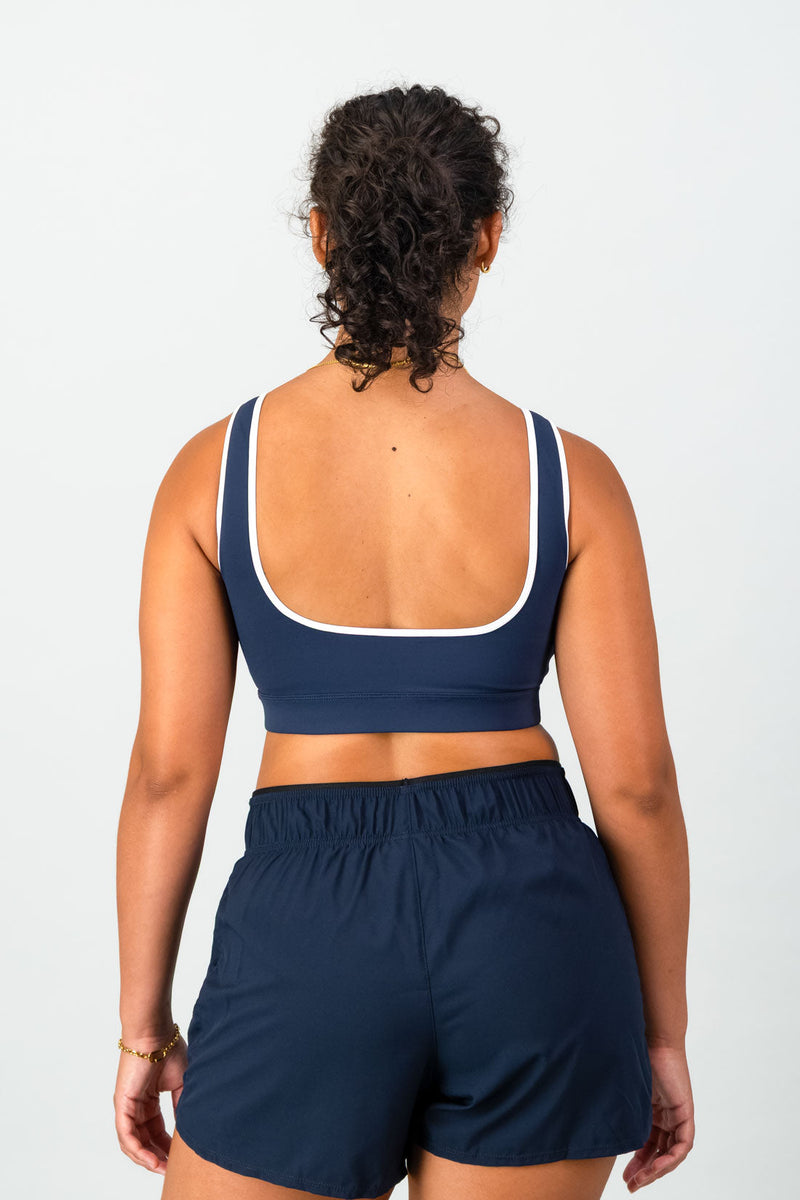 Trophy Bra - Navy & White